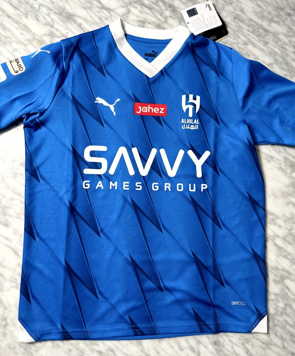 Puma Al Hilal SFC Saudi DryCell Blue Home Soccer Jersey Youth large Saudi Pro